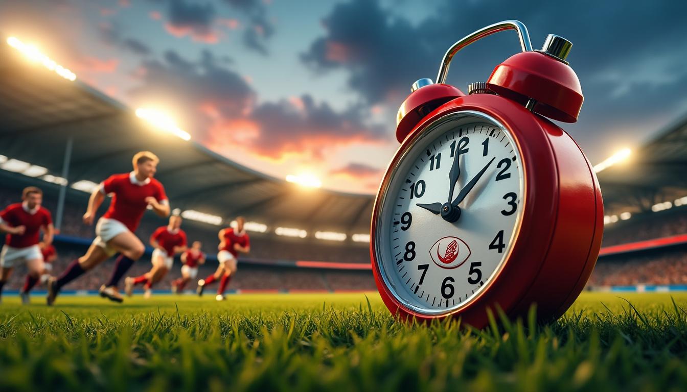 découvrez la durée officielle d'un match de rugby, les temps de jeu, les pauses et les règles qui régissent le chronomètre pour mieux comprendre ce sport passionnant.
