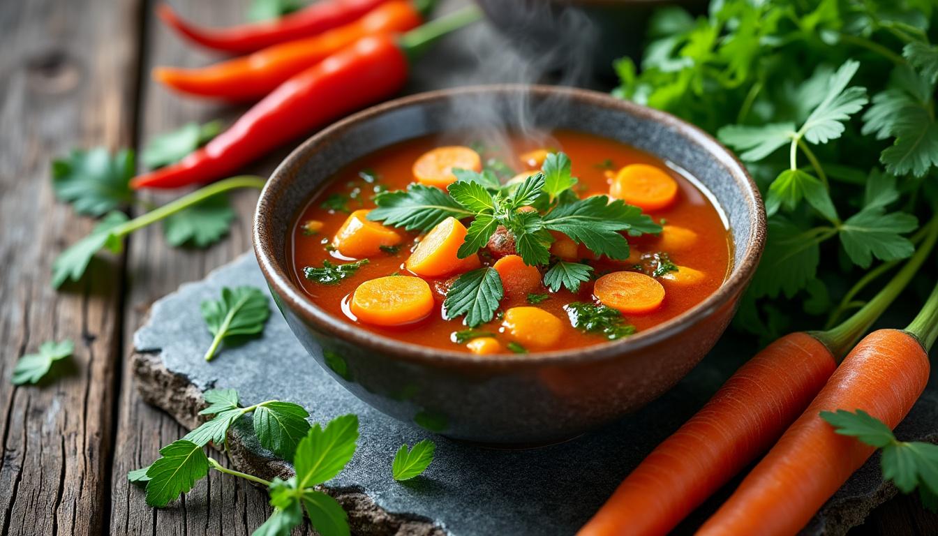 découvrez la soupe brûle-graisse pour perdre 7 kg en 10 jours naturellement. une recette saine et efficace pour favoriser la perte de poids rapidement et simplement.